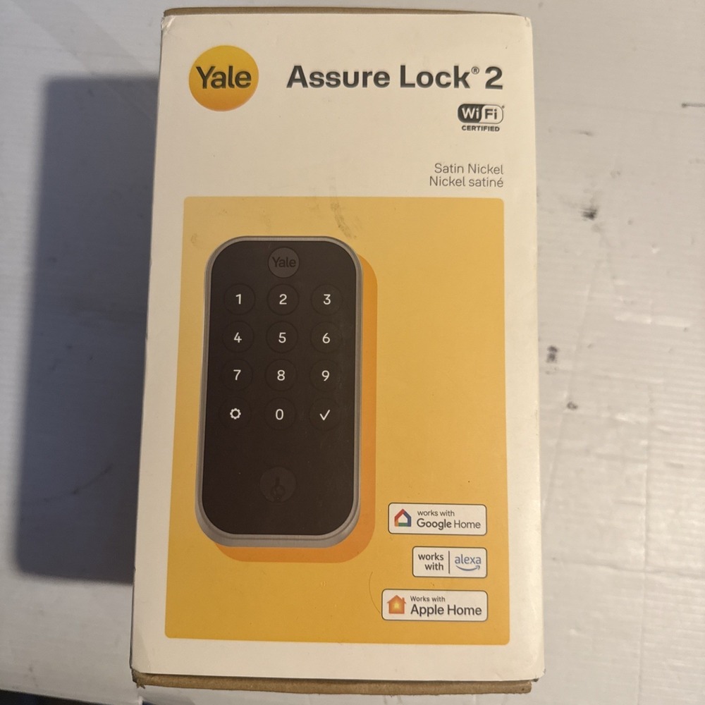 Yale Assure Lock 2 Wi-Fi Keypad Smart Lock Satin Nickel-NEW